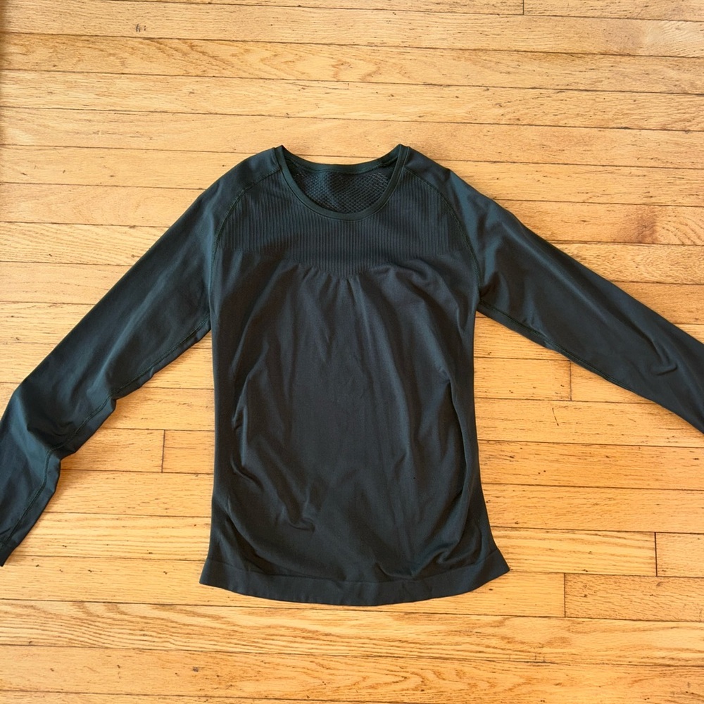 Zella Olive Green Long Sleeve Top